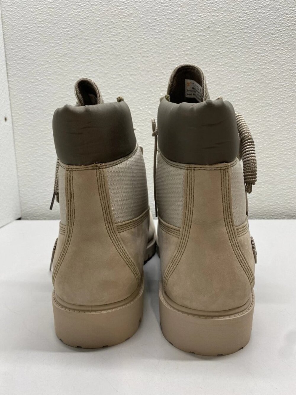 Timberland Mens Heritage 6" Waterproof Leather Nylon Boots Size 11.5 M Beige - Picture 10 of 14